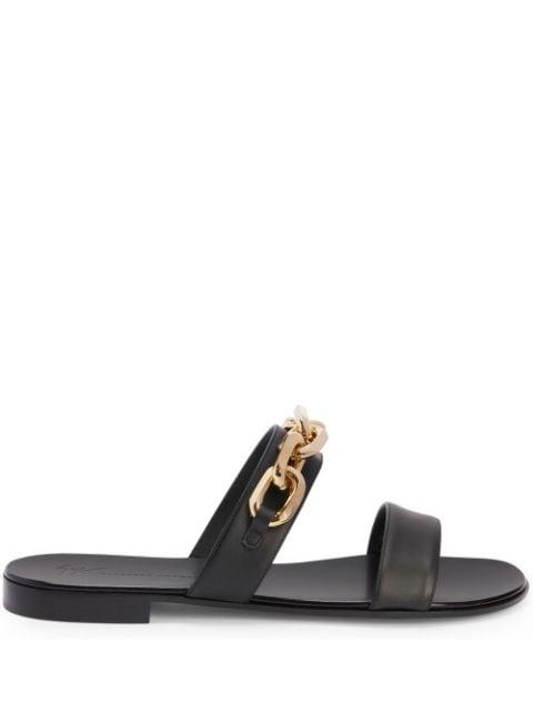 Aubert Chain leather sandals by GIUSEPPE ZANOTTI