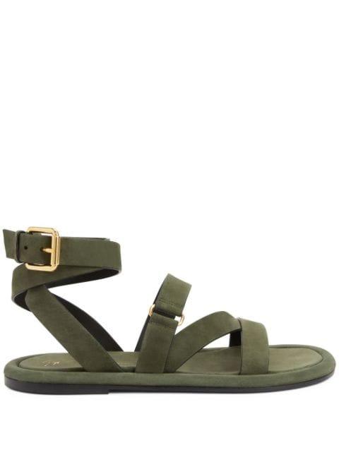 Aymon buckled suede sandals by GIUSEPPE ZANOTTI