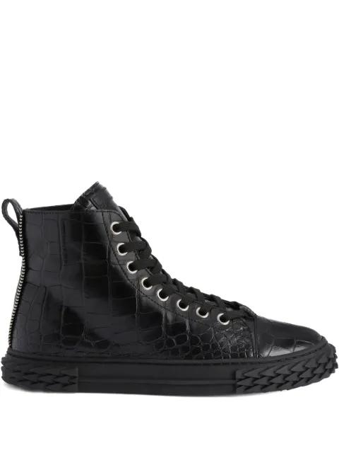 Blabber crocodile-effect lace-up sneakers by GIUSEPPE ZANOTTI