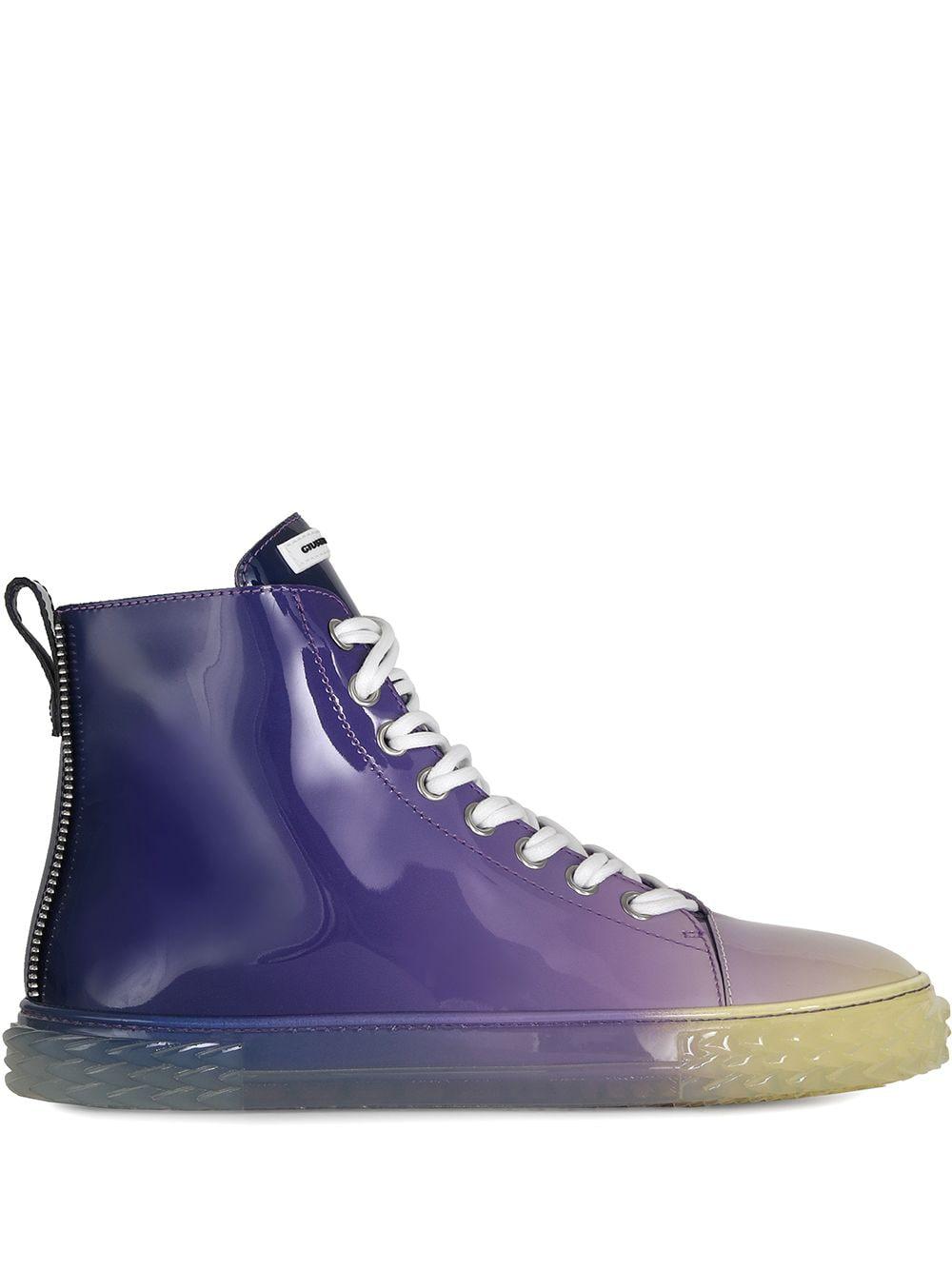 Blabber gradient high-shine hi-top sneakers by GIUSEPPE ZANOTTI