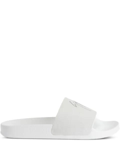 Brett crystal-embellished leather slides by GIUSEPPE ZANOTTI