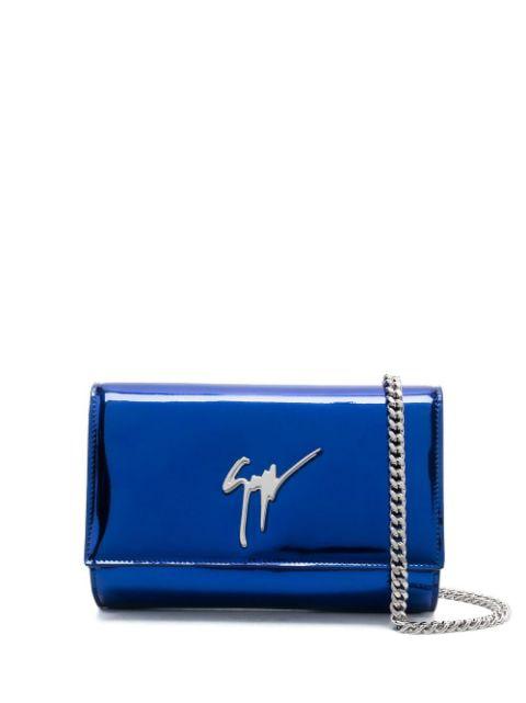 Cleopatra metallic clutch bag by GIUSEPPE ZANOTTI