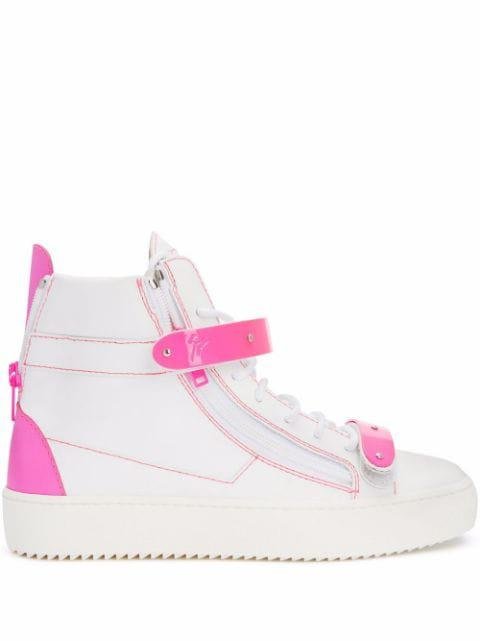 Coby high-top leather sneakers by GIUSEPPE ZANOTTI