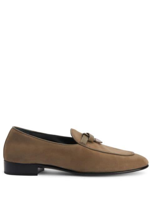 Ewerton almond-toe suede loafers by GIUSEPPE ZANOTTI