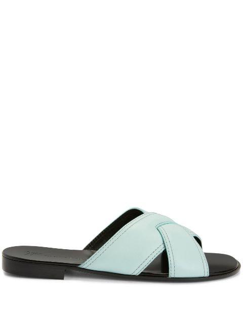 Flavio leather sandals by GIUSEPPE ZANOTTI