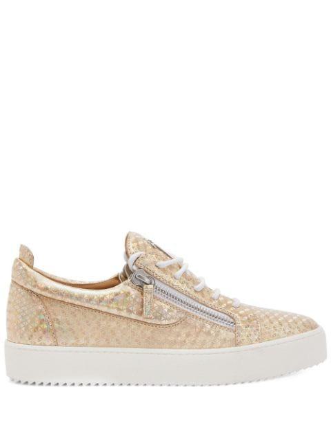 Frankie Kaleido double-zip low-top sneakers by GIUSEPPE ZANOTTI