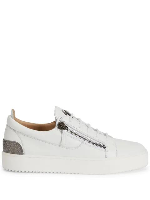 Frankie back-plate double-zip low-top sneakers by GIUSEPPE ZANOTTI