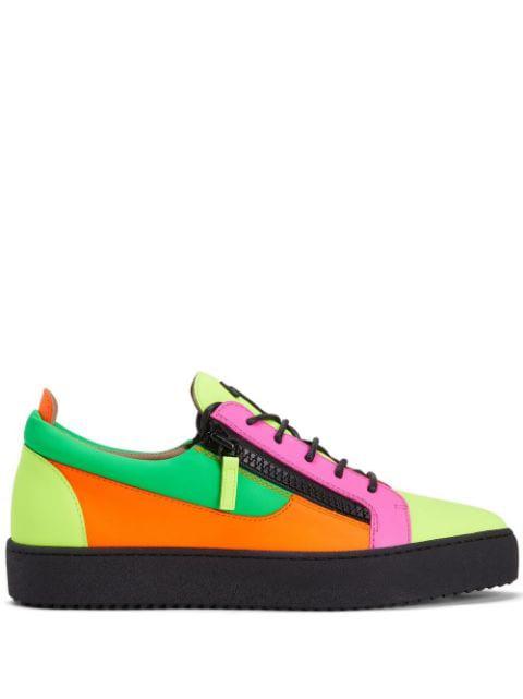 Frankie colourblock low-top sneakers by GIUSEPPE ZANOTTI