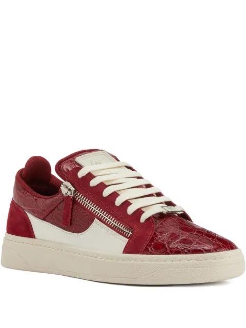 Frankie crocodile-effect sneakers by GIUSEPPE ZANOTTI