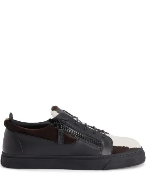 Frankie double-zip low-top sneakers by GIUSEPPE ZANOTTI Frankie double-zip low-top sneakers by GIUSEPPE ZANOTTI