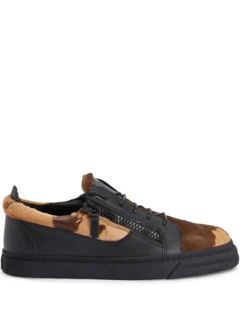 Frankie double-zip low-top sneakers by GIUSEPPE ZANOTTI Frankie double-zip low-top sneakers by GIUSEPPE ZANOTTI