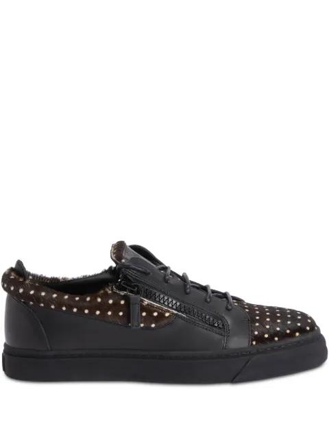 Frankie double-zip low-top sneakers by GIUSEPPE ZANOTTI Frankie double-zip low-top sneakers by GIUSEPPE ZANOTTI