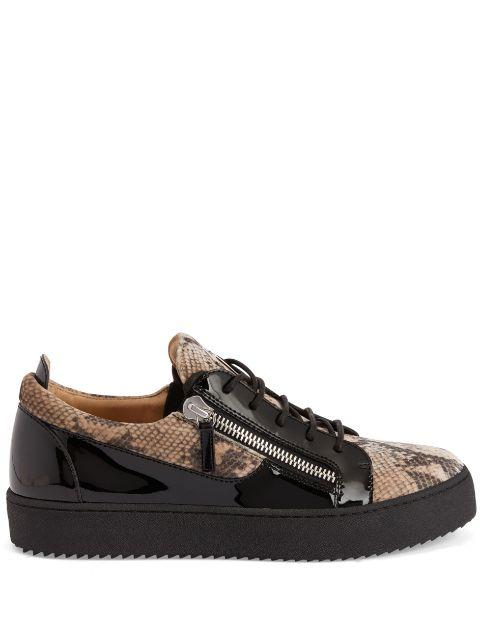 Frankie double-zip low-top sneakers by GIUSEPPE ZANOTTI