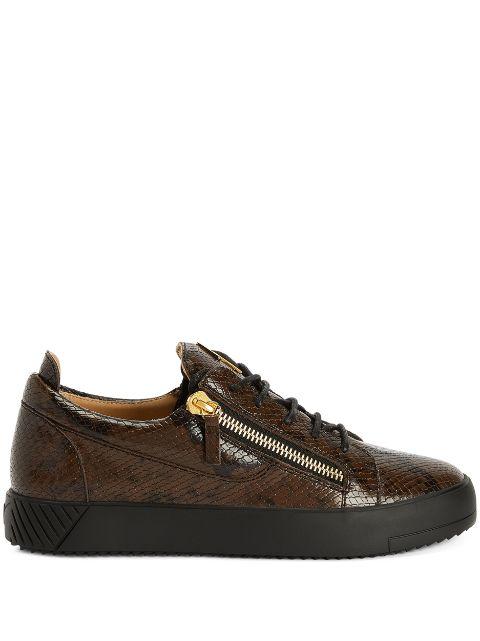 Frankie double-zip low-top sneakers by GIUSEPPE ZANOTTI