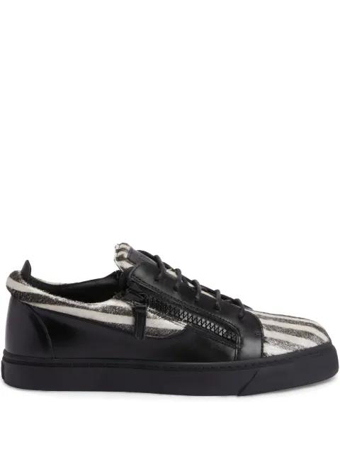 Frankie double-zip low-top sneakers by GIUSEPPE ZANOTTI Frankie double-zip low-top sneakers by GIUSEPPE ZANOTTI