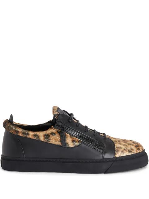 Frankie double-zip low-top sneakers by GIUSEPPE ZANOTTI Frankie double-zip low-top sneakers by GIUSEPPE ZANOTTI