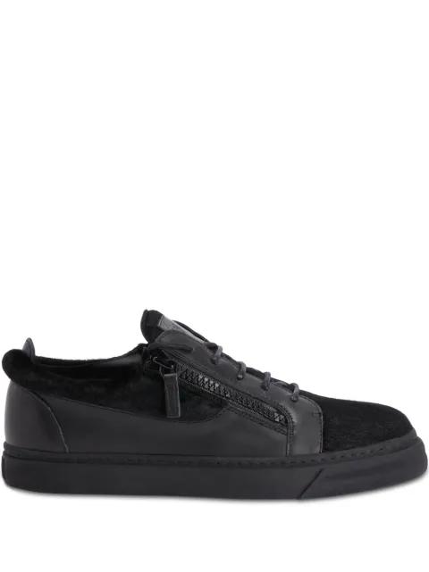 Frankie double-zip low-top sneakers by GIUSEPPE ZANOTTI Frankie double-zip low-top sneakers by GIUSEPPE ZANOTTI