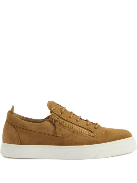 Frankie zip-fastening suede trainers by GIUSEPPE ZANOTTI