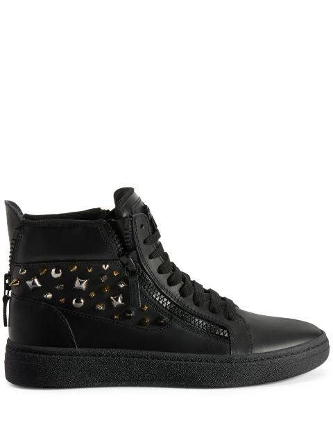 GZ 94 stud-embellished high-top sneakers by GIUSEPPE ZANOTTI