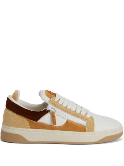 GZ94 colour-block double-zip low-top sneakers by GIUSEPPE ZANOTTI