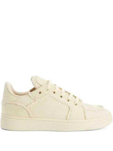 GZ94 frayed-detail lace-up low-top sneakers by GIUSEPPE ZANOTTI