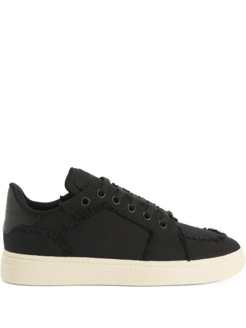 GZ94 frayed-detail lace-up low-top sneakers by GIUSEPPE ZANOTTI