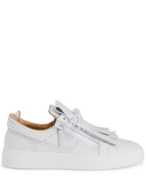 GZ94 kiltie low-top leather trainers by GIUSEPPE ZANOTTI