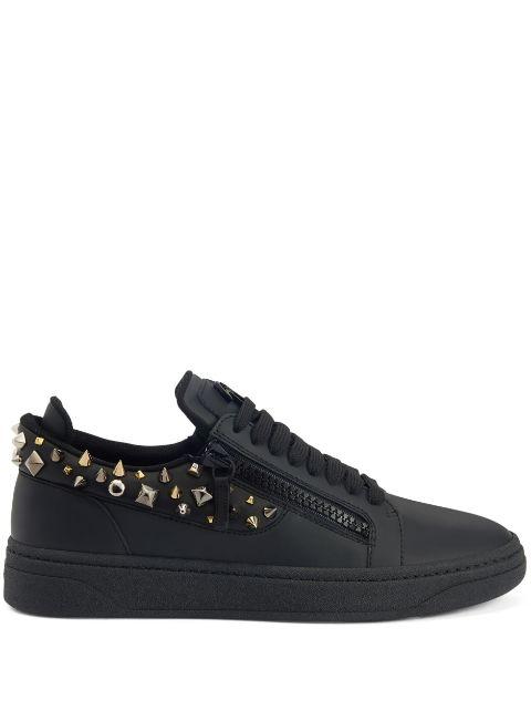 GZ94 stud-embellished double-zip low-top sneakers by GIUSEPPE ZANOTTI