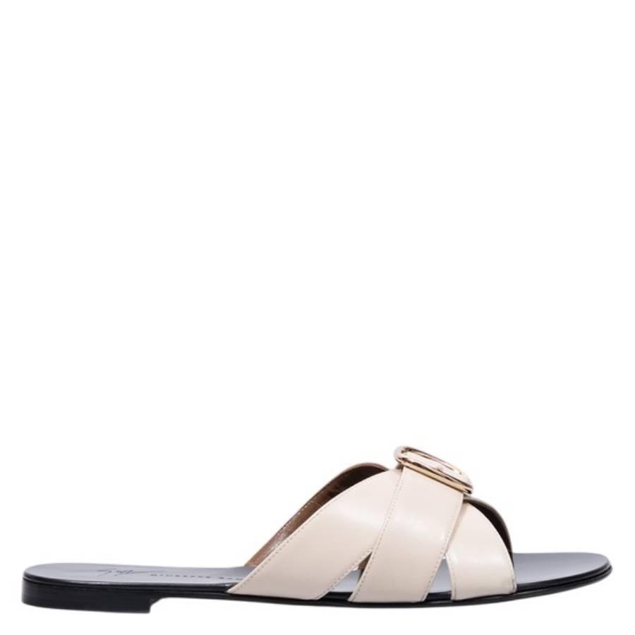 Giuseppe Zanotti Geraldhine Leather Slides by GIUSEPPE ZANOTTI