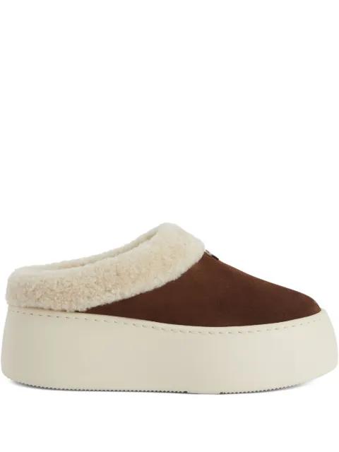 Gz League shearling platform slippers by GIUSEPPE ZANOTTI