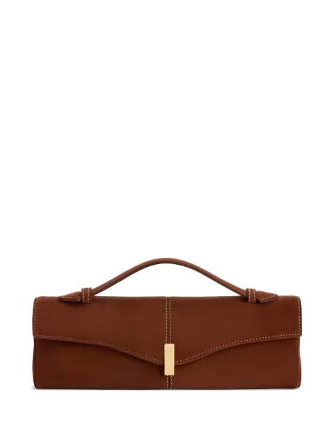 Gz Marigold contrasting-stitch detail pouch by GIUSEPPE ZANOTTI