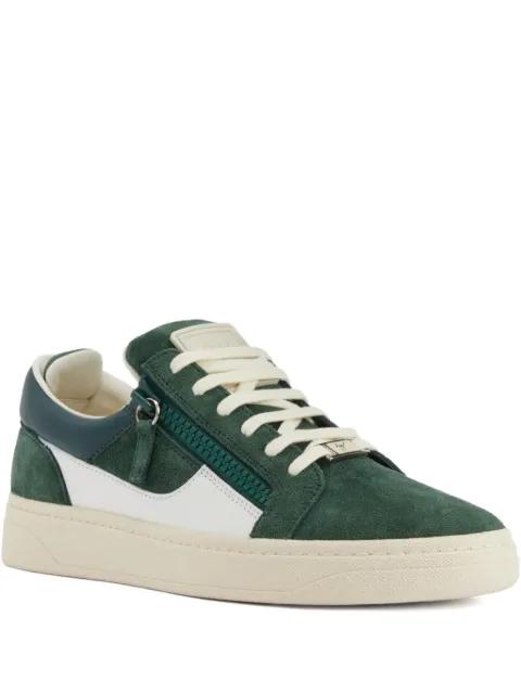 Gz94 Frankie zip-detail suede trainers by GIUSEPPE ZANOTTI