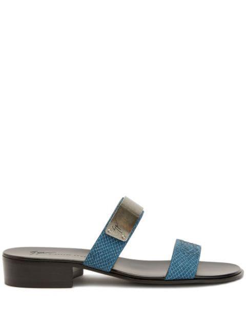Ignazio double-strap sandals by GIUSEPPE ZANOTTI