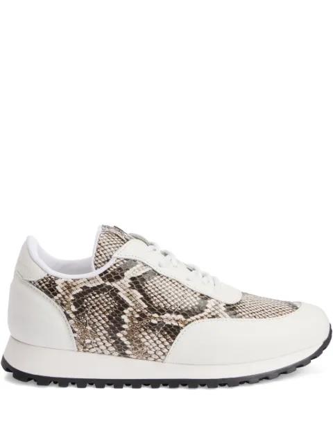 Jim snakeskin leather sneakers by GIUSEPPE ZANOTTI