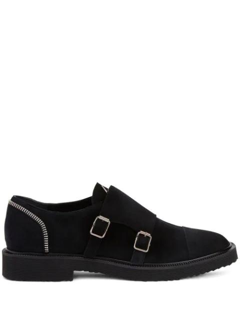 Johnny zip-trimmed Monkey shoes by GIUSEPPE ZANOTTI
