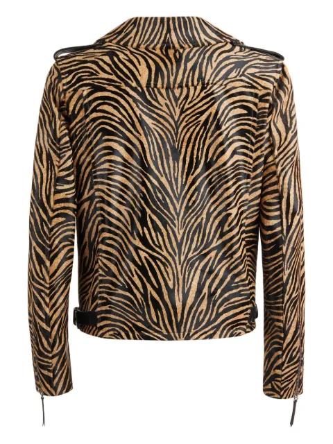 Kian animal-print biker jacket by GIUSEPPE ZANOTTI