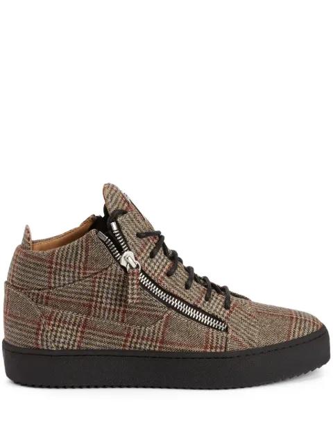 Kriss check-pattern sneakers by GIUSEPPE ZANOTTI