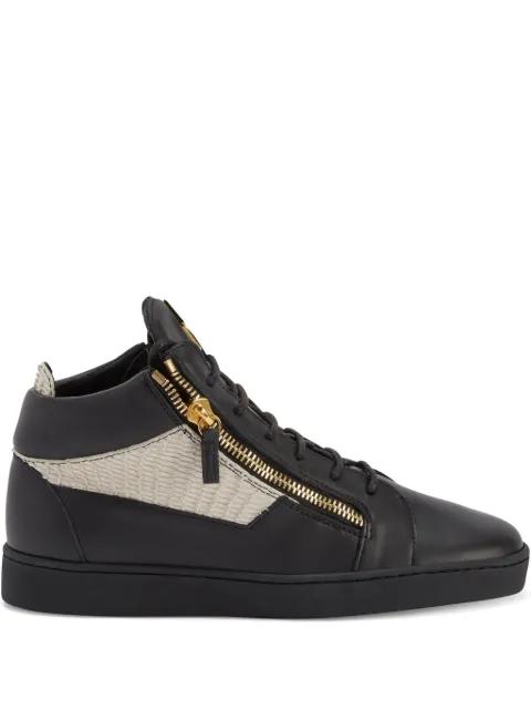 Kriss zip-fastening leather sneakers by GIUSEPPE ZANOTTI