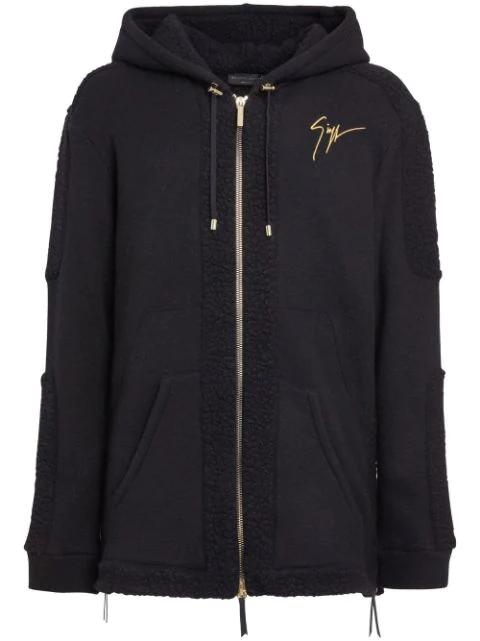 LR-26 zip-front shearling-trim jacket by GIUSEPPE ZANOTTI