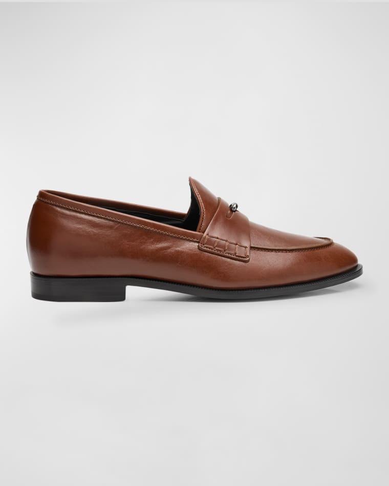 Men's Archiel Leather Penny Loafers by GIUSEPPE ZANOTTI