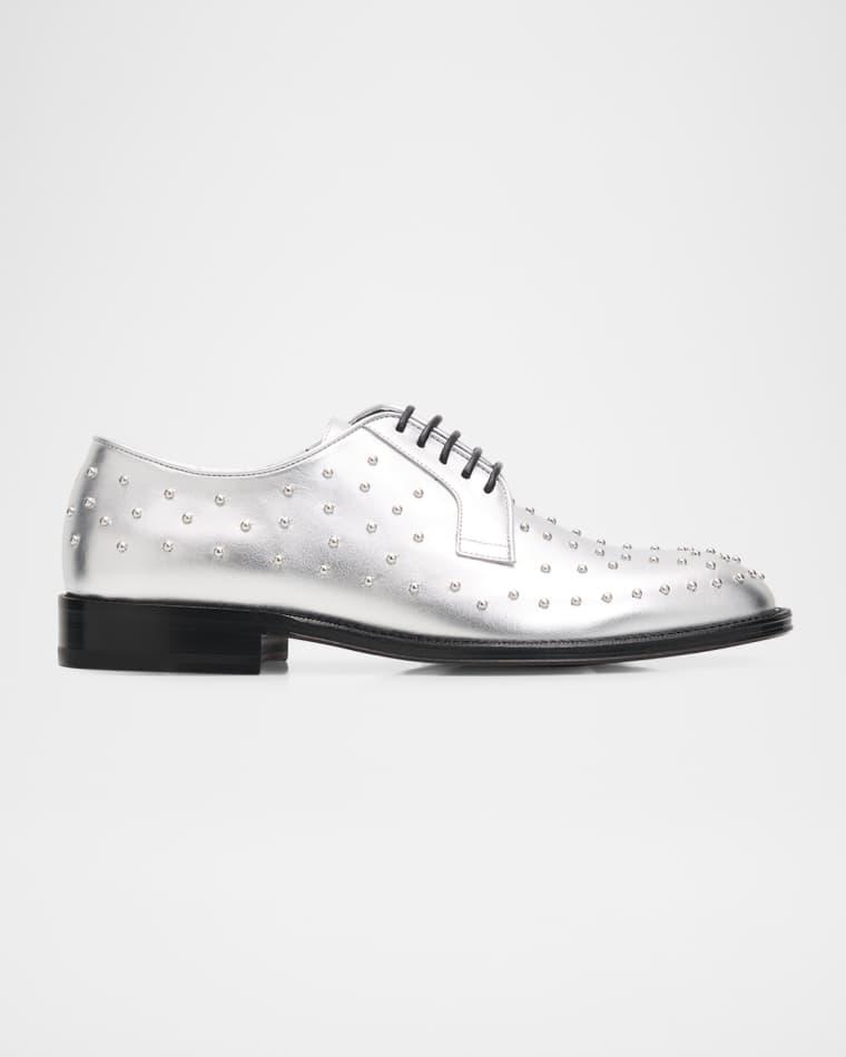 Men's GZ-Tag Studded Leather Derby Shoes by GIUSEPPE ZANOTTI