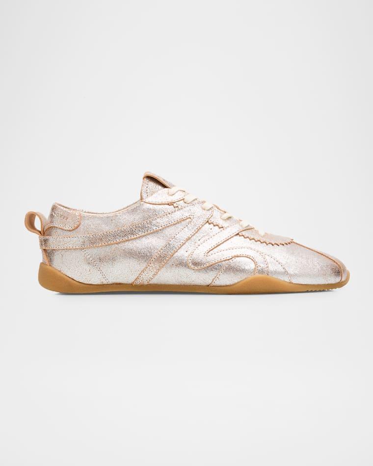 Men's GZ-Top Metallic Suede Low-Top Sneakers by GIUSEPPE ZANOTTI