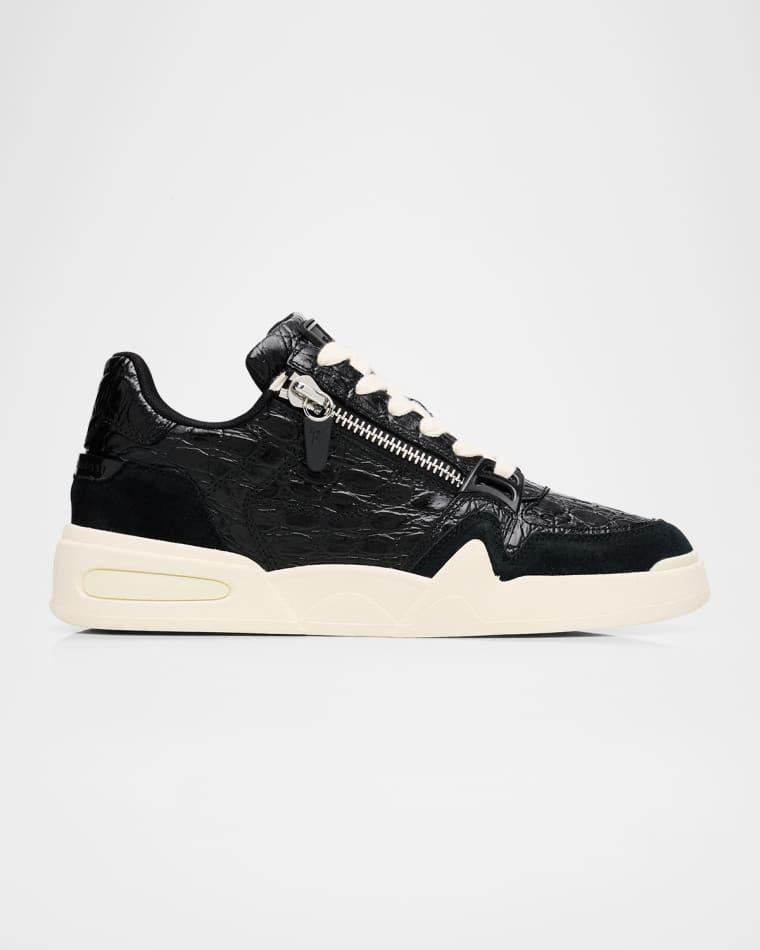 Men's Gz-Ghost Leather and Suede Low-Top Sneakers by GIUSEPPE ZANOTTI