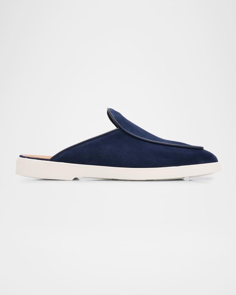 Men's Iago Suede Boat Shoe Mules by GIUSEPPE ZANOTTI