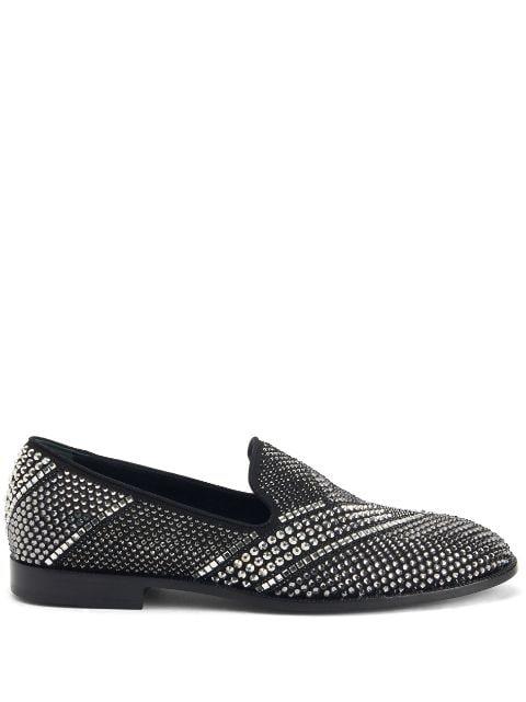 Raimond crystal-embellished loafers by GIUSEPPE ZANOTTI