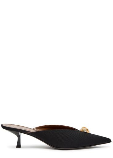 Raquel 50 crystal-embellished woven mules by GIUSEPPE ZANOTTI