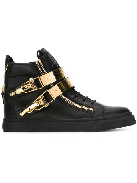 'Skylar' detail hi-top sneakers by GIUSEPPE ZANOTTI