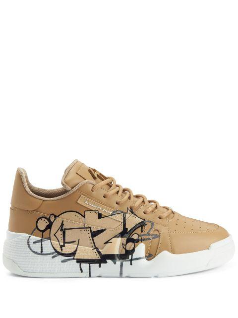 Talon graffiti-print low-top sneakers by GIUSEPPE ZANOTTI