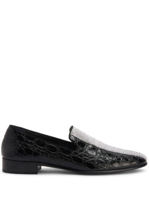 Tuxedo Diamond leather loafers by GIUSEPPE ZANOTTI