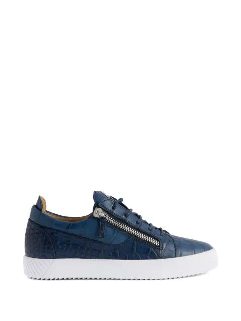 crocodile-effect zip sneakers by GIUSEPPE ZANOTTI